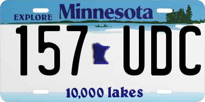 MN license plate 157UDC