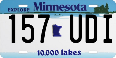 MN license plate 157UDI