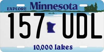 MN license plate 157UDL