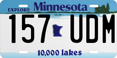 MN license plate 157UDM