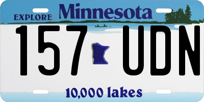 MN license plate 157UDN