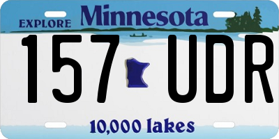 MN license plate 157UDR