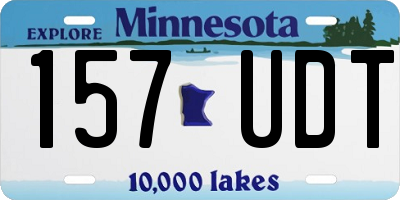 MN license plate 157UDT