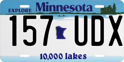 MN license plate 157UDX