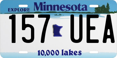 MN license plate 157UEA
