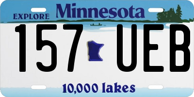 MN license plate 157UEB