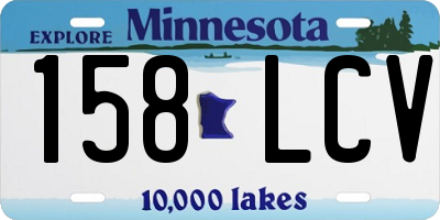 MN license plate 158LCV