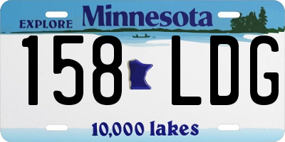 MN license plate 158LDG
