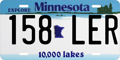 MN license plate 158LER