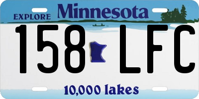 MN license plate 158LFC