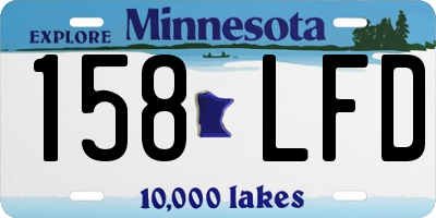 MN license plate 158LFD
