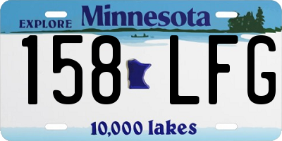 MN license plate 158LFG