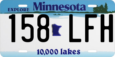 MN license plate 158LFH