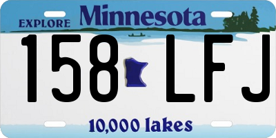 MN license plate 158LFJ