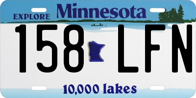 MN license plate 158LFN