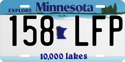 MN license plate 158LFP