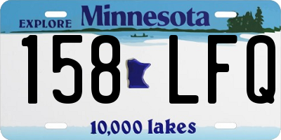 MN license plate 158LFQ