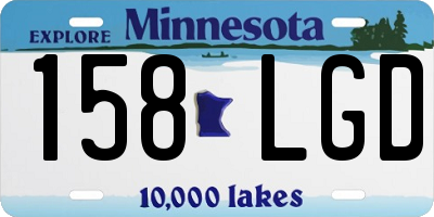 MN license plate 158LGD