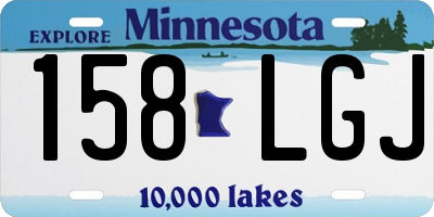 MN license plate 158LGJ