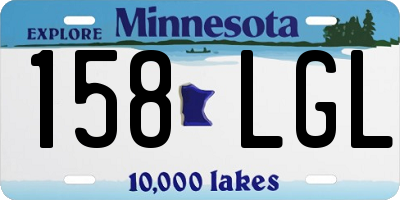 MN license plate 158LGL