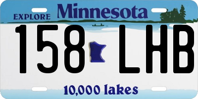 MN license plate 158LHB