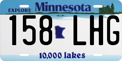 MN license plate 158LHG