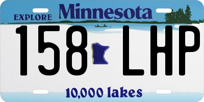 MN license plate 158LHP