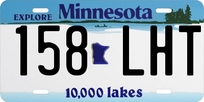 MN license plate 158LHT