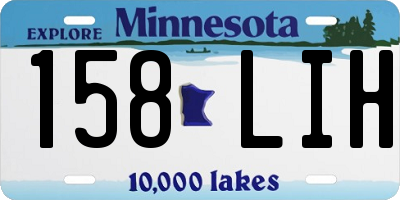 MN license plate 158LIH
