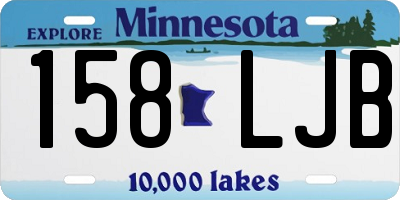 MN license plate 158LJB