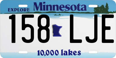 MN license plate 158LJE