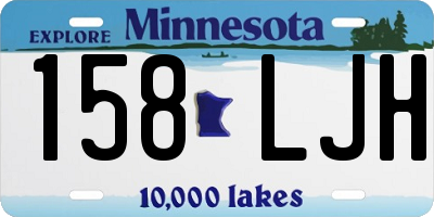 MN license plate 158LJH