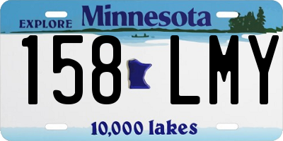 MN license plate 158LMY
