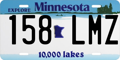 MN license plate 158LMZ