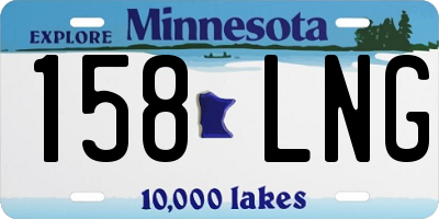 MN license plate 158LNG