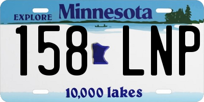 MN license plate 158LNP