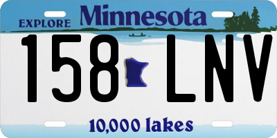 MN license plate 158LNV