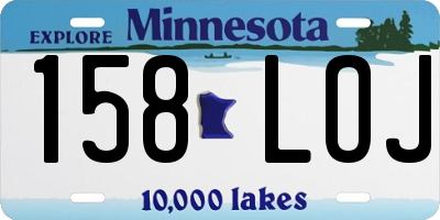 MN license plate 158LOJ