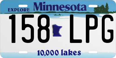 MN license plate 158LPG