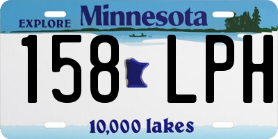 MN license plate 158LPH
