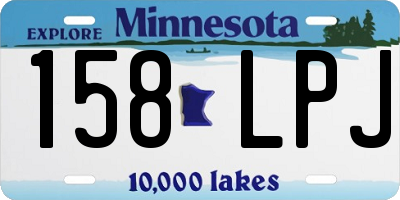 MN license plate 158LPJ