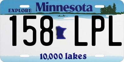 MN license plate 158LPL