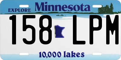 MN license plate 158LPM