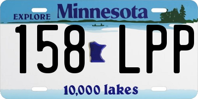 MN license plate 158LPP