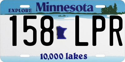 MN license plate 158LPR
