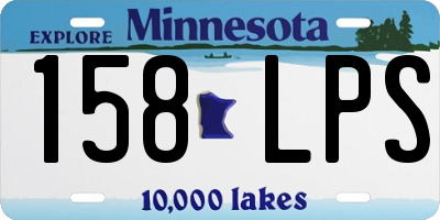 MN license plate 158LPS