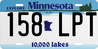 MN license plate 158LPT