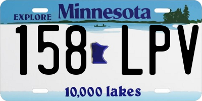 MN license plate 158LPV
