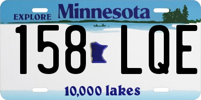 MN license plate 158LQE
