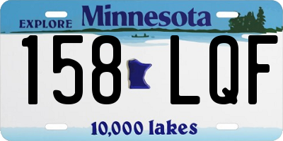 MN license plate 158LQF